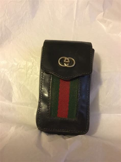 gucci leather cigarette case|authentic Gucci leather handbag.